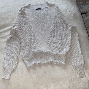Gray Closed Cardigan